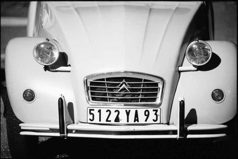 Provence White Modern Wood Framed Art Print with Double Matting by OMara, James