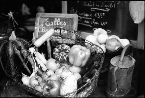 Provence Black Ornate Wood Framed Art Print with Double Matting by OMara, James