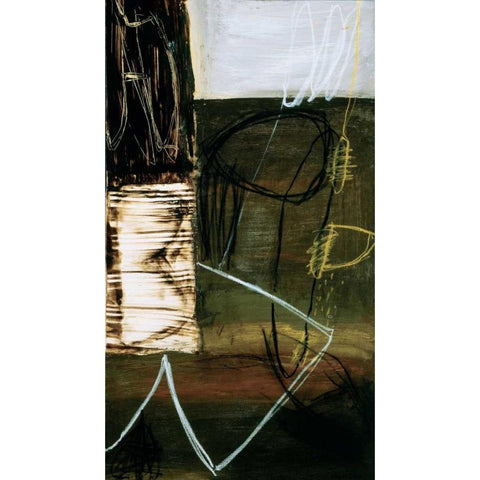Void II Black Modern Wood Framed Art Print by Owen, Wayde