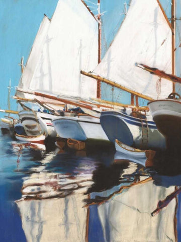 Transoms White Modern Wood Framed Art Print with Double Matting by Parent, Joanne