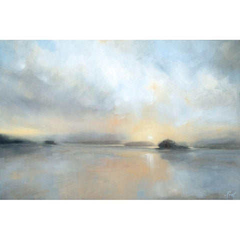 December Mist Gold Ornate Wood Framed Art Print with Double Matting by Parent, Joanne