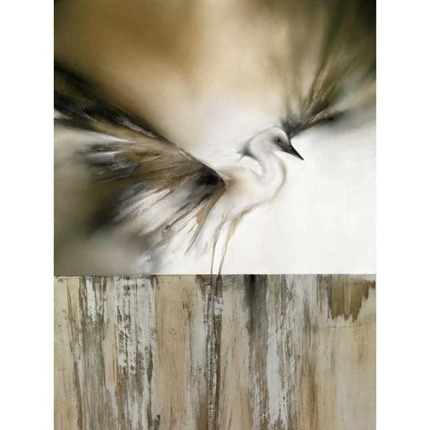 Pink Chiffon II White Modern Wood Framed Art Print by Prior, J.P.