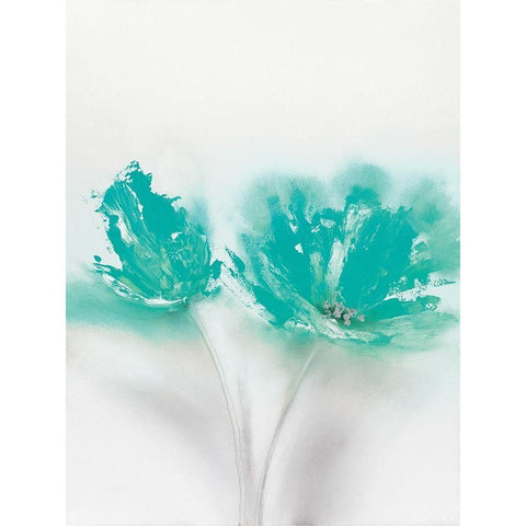 Aqua Sorbet II White Modern Wood Framed Art Print by Prior, J.P.