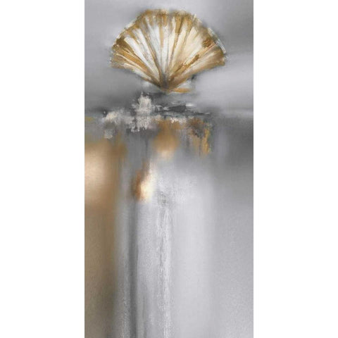 Silver and Gold Treasures I White Modern Wood Framed Art Print by Prior, J.P.