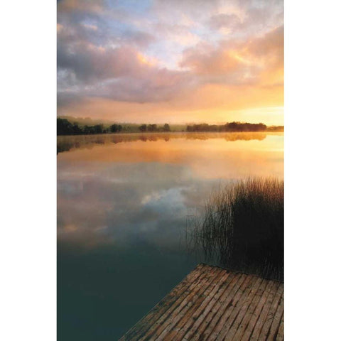 Irish Dawn Black Modern Wood Framed Art Print with Double Matting by Pahl, Janel