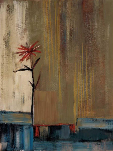 Urban Bloom II White Modern Wood Framed Art Print with Double Matting by Pulliam, Mark