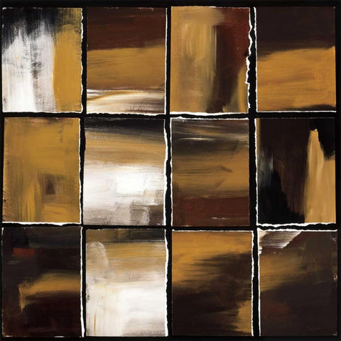 12 Windows II Black Modern Wood Framed Art Print by Pulliam, Mark