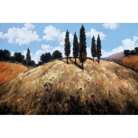 Sentinels White Modern Wood Framed Art Print by Pryce, Martin