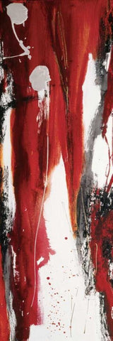 Tango III White Modern Wood Framed Art Print with Double Matting by Barnes, Natasha
