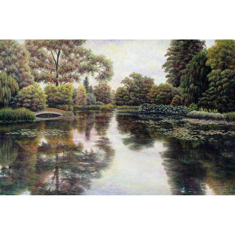 Natures Tapestry Black Modern Wood Framed Art Print with Double Matting by Howells, David
