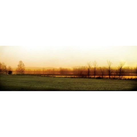 Wait for Winter Black Modern Wood Framed Art Print with Double Matting by Filler, Rick