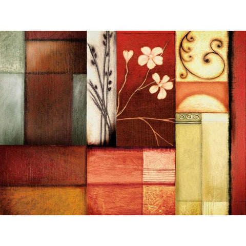 Solace I Gold Ornate Wood Framed Art Print with Double Matting by Leal, Fernando