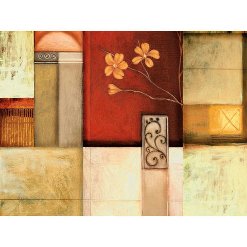 Solace II Gold Ornate Wood Framed Art Print with Double Matting by Leal, Fernando