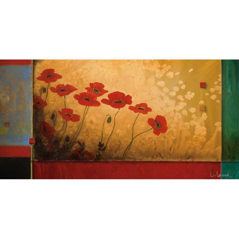 Walking in Eden White Modern Wood Framed Art Print by Li-Leger, Don