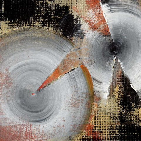 Circle Abstract I White Modern Wood Framed Art Print by Li-Leger, Noah