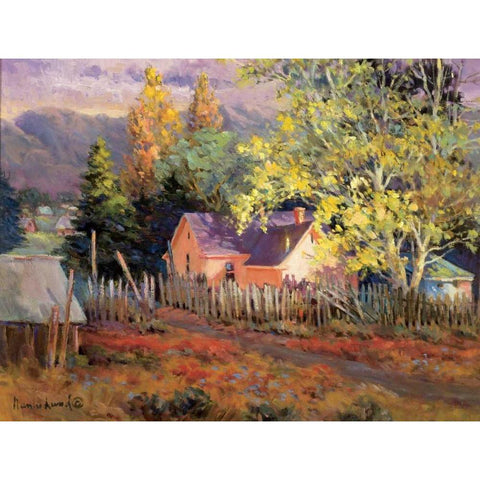 Rural Vista II Black Modern Wood Framed Art Print by Lund, Nancy