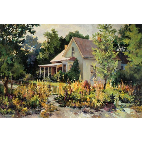 Rural Vista III Gold Ornate Wood Framed Art Print with Double Matting by Lund, Nancy