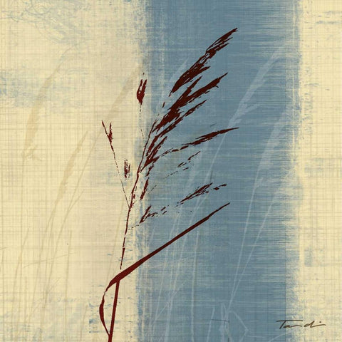 Dancing Grass II Gold Ornate Wood Framed Art Print with Double Matting by Venter, Tandi