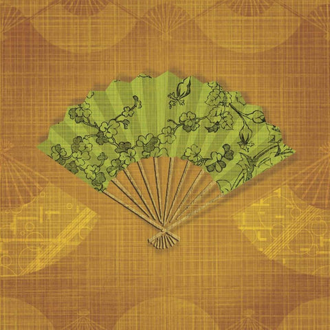 Abanico III White Modern Wood Framed Art Print by Venter, Tandi