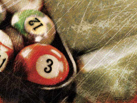 Opening Break Shot Black Ornate Wood Framed Art Print with Double Matting by Venter, Tandi