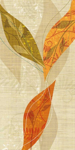 Natural Harmony II White Modern Wood Framed Art Print with Double Matting by Venter, Tandi