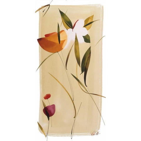 Color y Tu I White Modern Wood Framed Art Print by Abellan, Lola