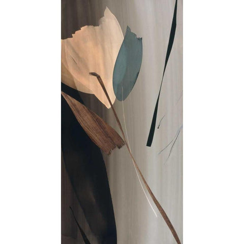 Second Movement II Black Modern Wood Framed Art Print by Abellan, Lola