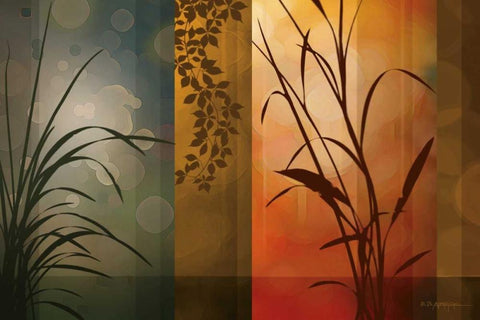 Dusk to Dawn White Modern Wood Framed Art Print with Double Matting by Aparicio, Edward