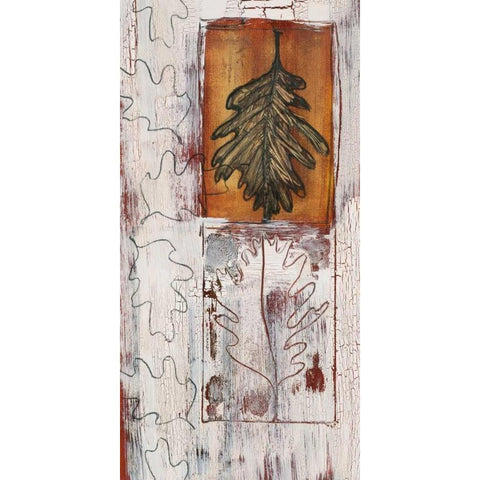 Aspen Gold I Black Modern Wood Framed Art Print with Double Matting by Bernsen, Leslie