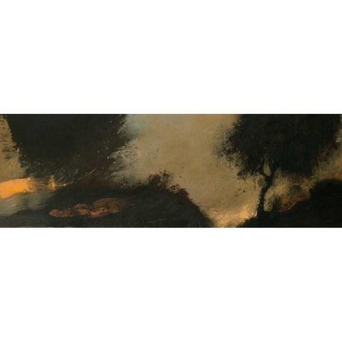 LAube Black Modern Wood Framed Art Print by Jully, Denis