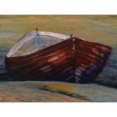 Elly bay White Modern Wood Framed Art Print by Lovelace, Kent