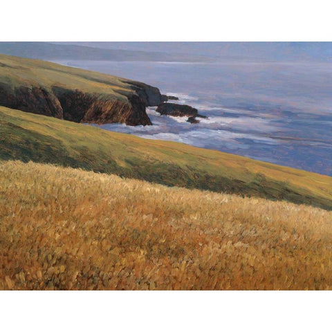 Patrick Head I Black Modern Wood Framed Art Print by Lovelace, Kent