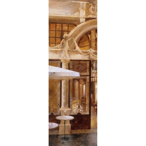 Cafe Majestic I Gold Ornate Wood Framed Art Print with Double Matting by Martin, Noemi