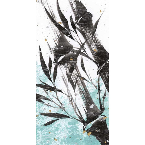 Kyotos Garden II Gold Ornate Wood Framed Art Print with Double Matting by Sugita, Katsumi