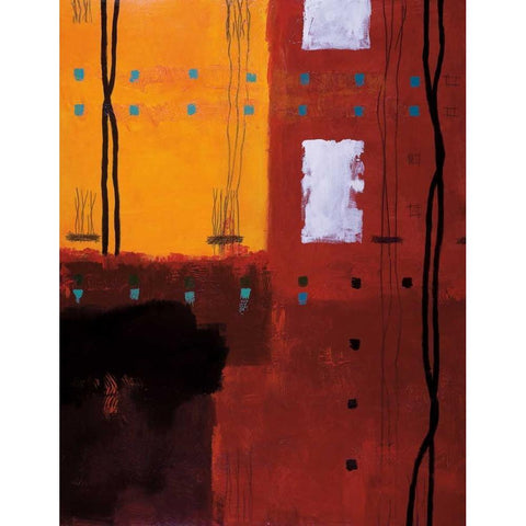 Come Together Black Modern Wood Framed Art Print by Hager, Geoff