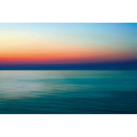 Quiet Waters I Black Modern Wood Framed Art Print by Rehner, John