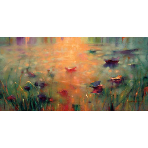 Mystical Memory White Modern Wood Framed Art Print by Young, Donna