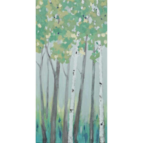 Forest View I Black Modern Wood Framed Art Print with Double Matting by Vindedzis, Rita