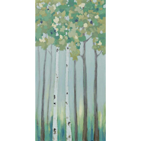 Forest View II White Modern Wood Framed Art Print by Vindedzis, Rita