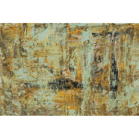 Riding The Dust II Gold Ornate Wood Framed Art Print with Double Matting by Gutierrez, Hilario