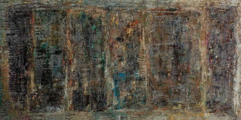 Thunder Rock Black Ornate Wood Framed Art Print with Double Matting by Gutierrez, Hilario