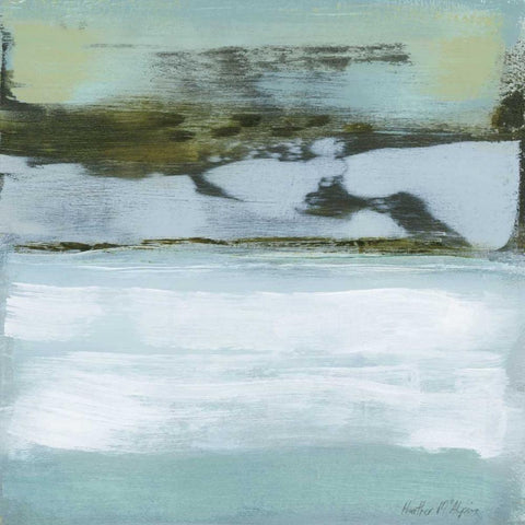 Oceans Edge Black Modern Wood Framed Art Print with Double Matting by McAlpine, Heather
