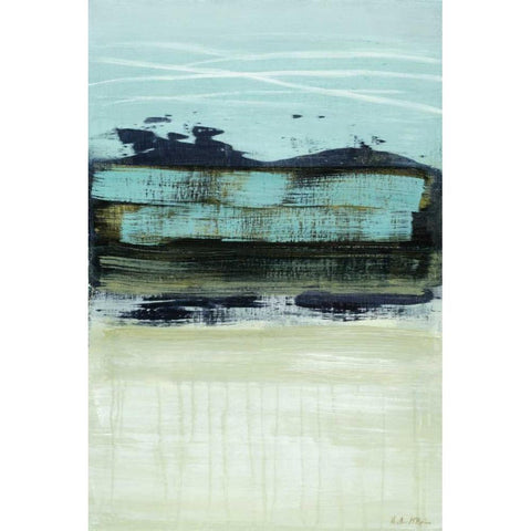 Sea Breeze Black Modern Wood Framed Art Print by McAlpine, Heather