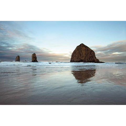 Perfect Calm Black Modern Wood Framed Art Print by Pahl, Janel
