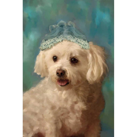 Miss. Foo Foo White Modern Wood Framed Art Print by Pahl, Janel