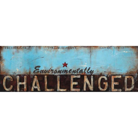 Environmentally Challenged Black Modern Wood Framed Art Print with Double Matting by Pasion, Wani