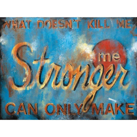 What Doesnt Kill Me Gold Ornate Wood Framed Art Print with Double Matting by Pasion, Wani