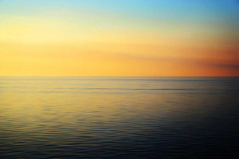 Quiet Waters White Modern Wood Framed Art Print with Double Matting by Rehner, John