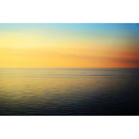 Quiet Waters Black Modern Wood Framed Art Print by Rehner, John