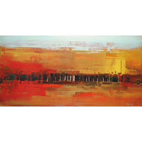 Duet Black Modern Wood Framed Art Print with Double Matting by Shire, Martin
